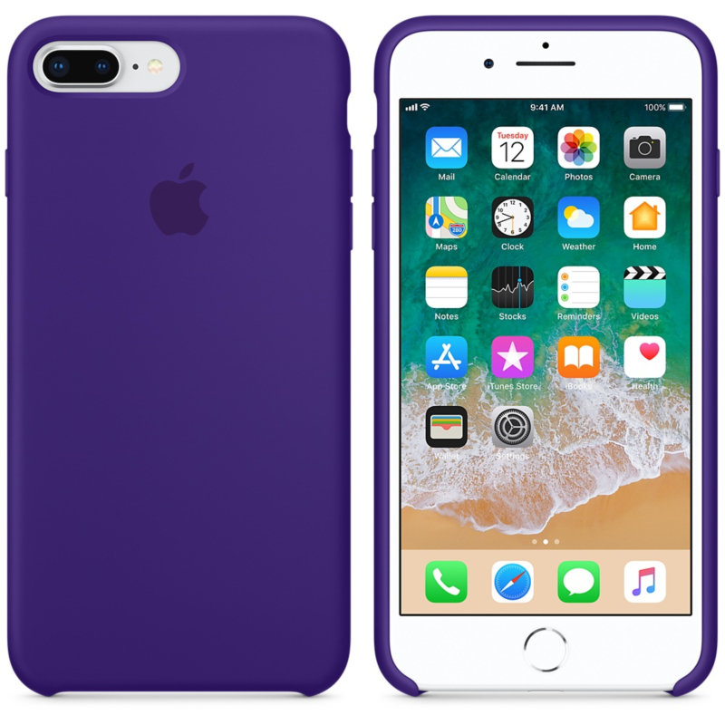 Funda de Silicon iPhone 8 Plus / iPhone 7 Plus  - Morado