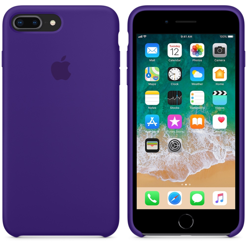 Funda de Silicon iPhone 8 Plus / iPhone 7 Plus  - Morado