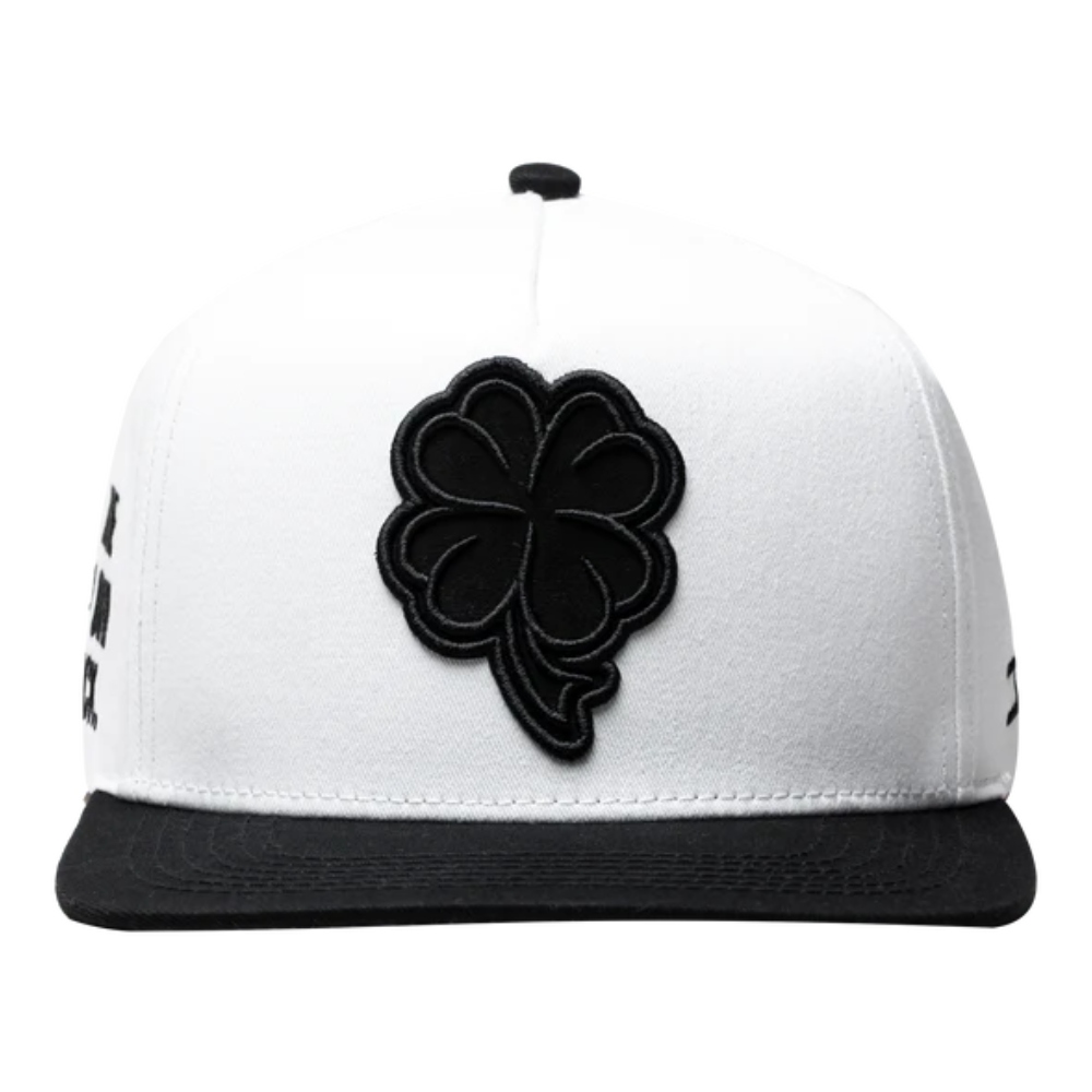 Gorra JC HATS Trebol snapback blanca unisex 001355
