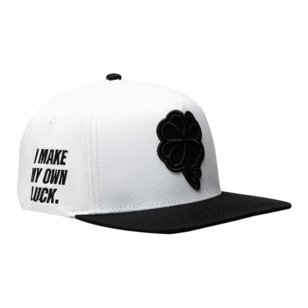 Gorra JC HATS Trebol snapback blanca unisex 001355