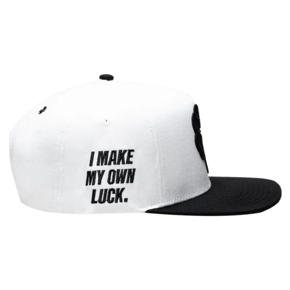 Gorra JC HATS Trebol snapback blanca unisex 001355