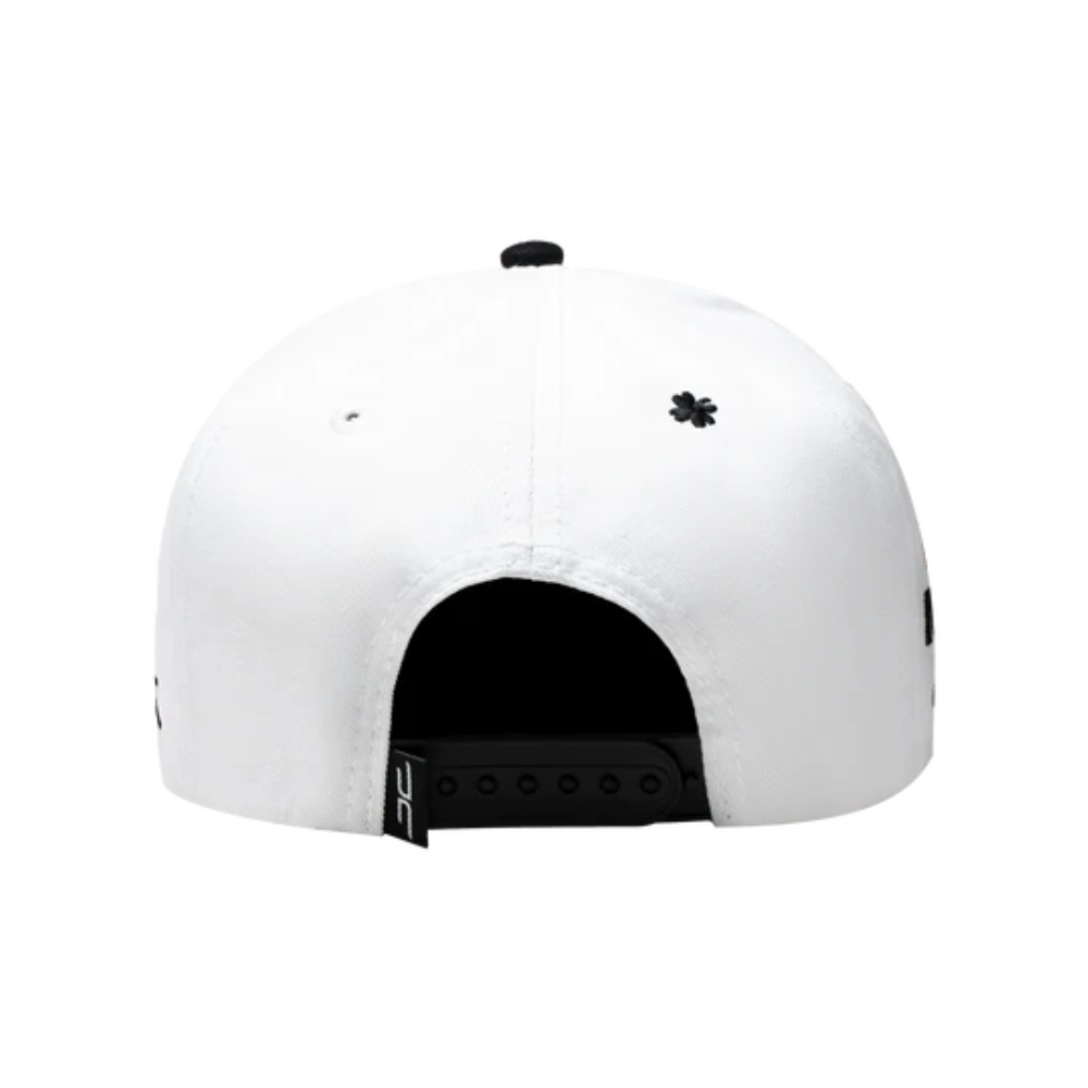 Gorra JC HATS Trebol snapback blanca unisex 001355