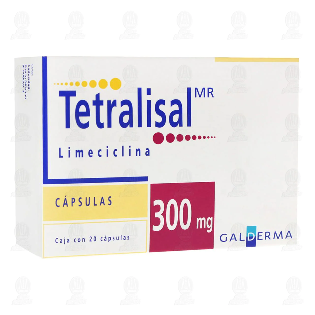 Tetralisal 300 Mg. 20 Cap