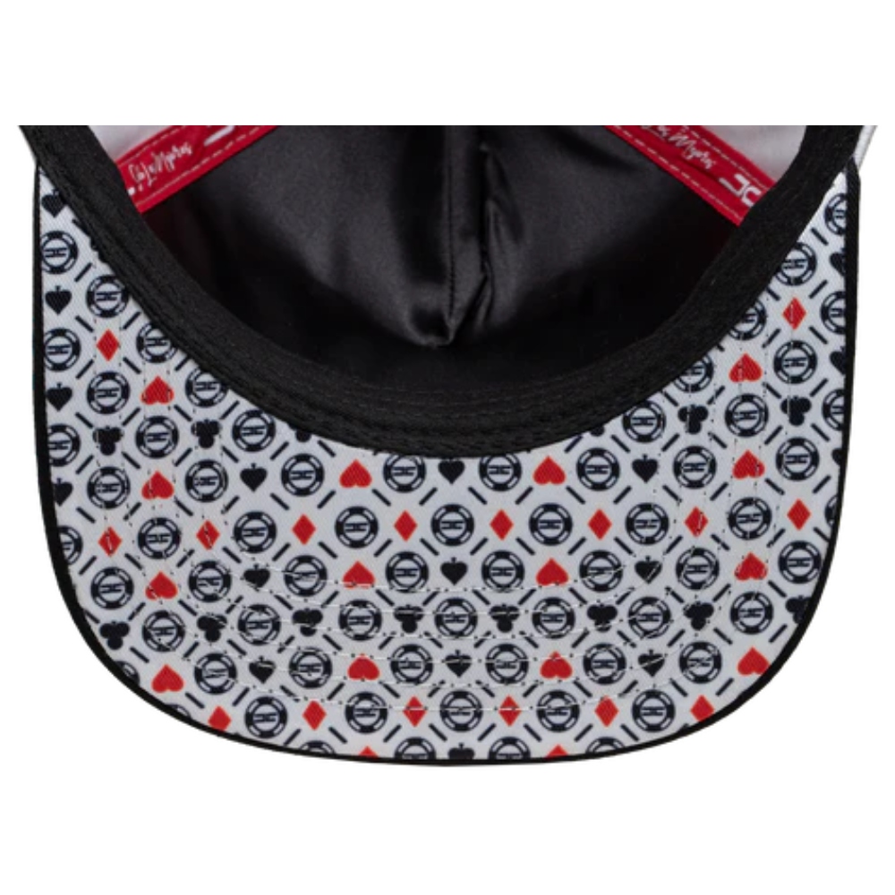 Gorra JC HATS Poker EE snapback blanca unisex 000389