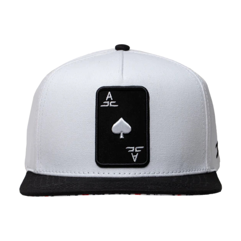 Gorra JC HATS Poker EE snapback blanca unisex 000389