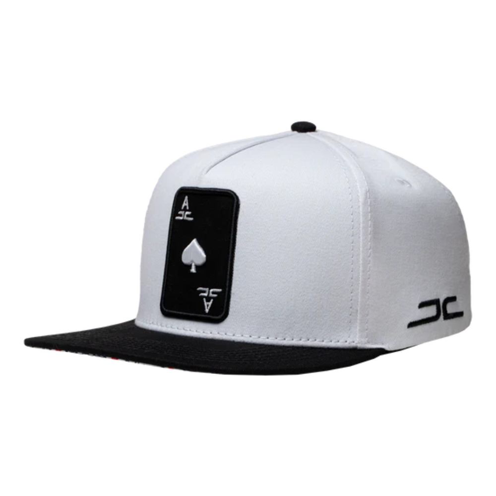 Gorra JC HATS Poker EE snapback blanca unisex 000389