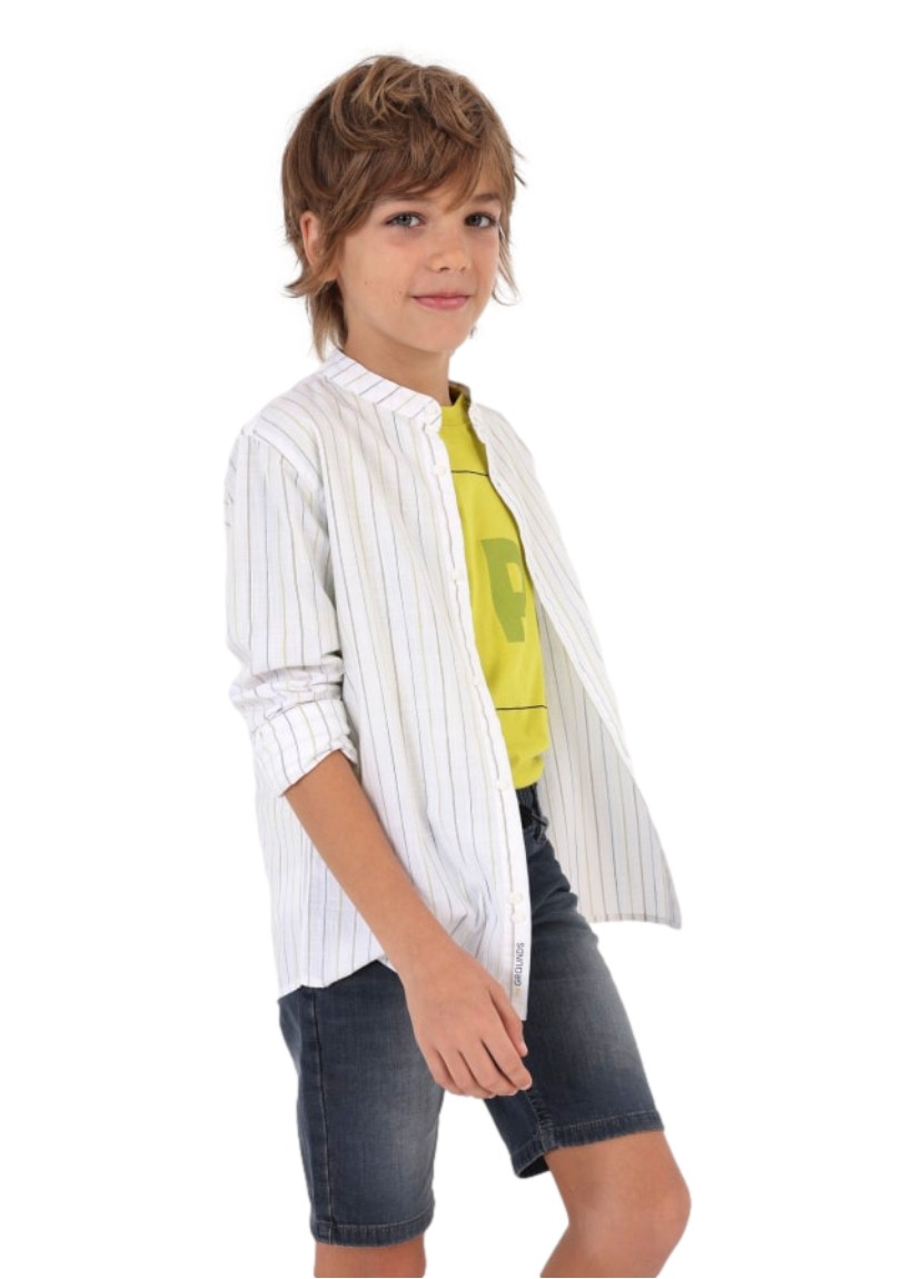 Camisa Cuello Mao Algodón Chico Nukutavake (mayoral)