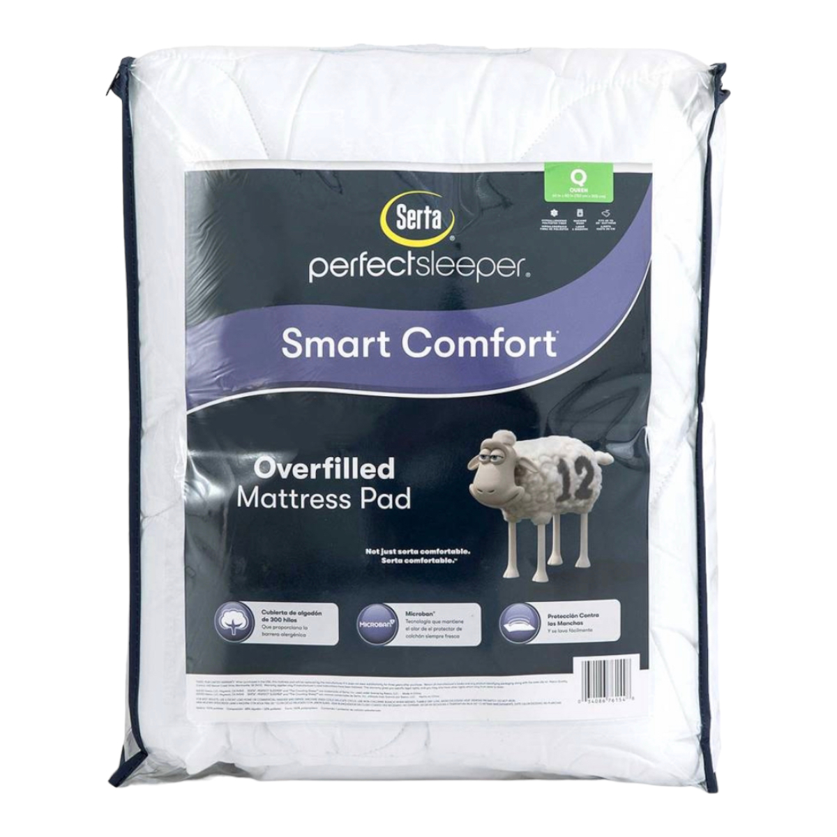 Protector Para Colchon Acolchado Queen Size Serta 300 Hilos