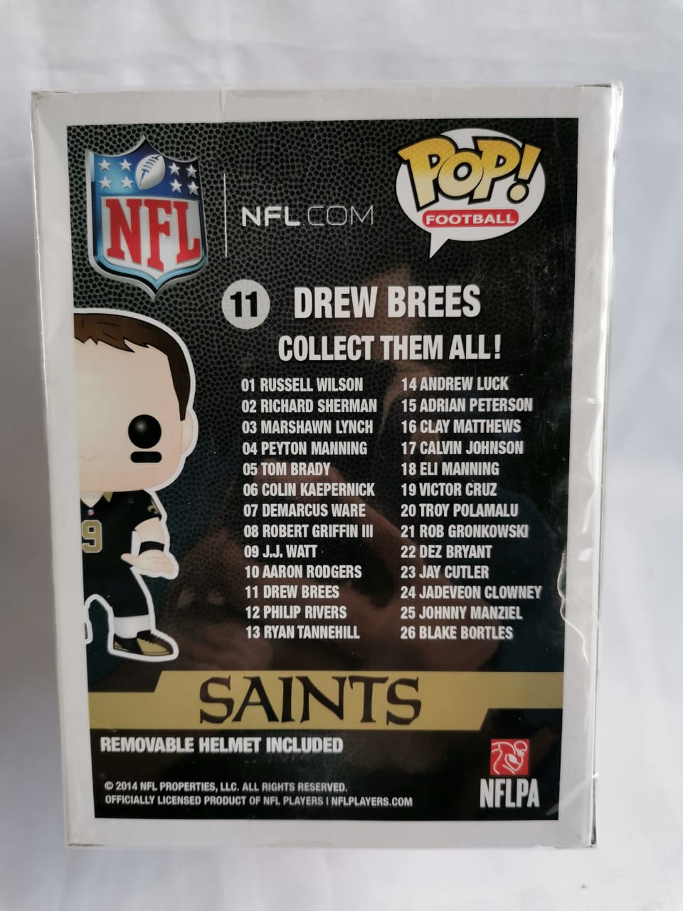 Funko Pop Nfl Drew Brees 11 New Orleans Saints