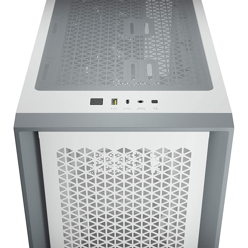Gabinete Corsair 4000D Airflow Blanco Cristal Templado