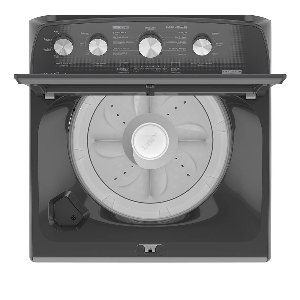 Lavadora Carga Superior 20kg Xpert System Agitador Gris Oscuro 8MWTW2024WLG Whirlpool