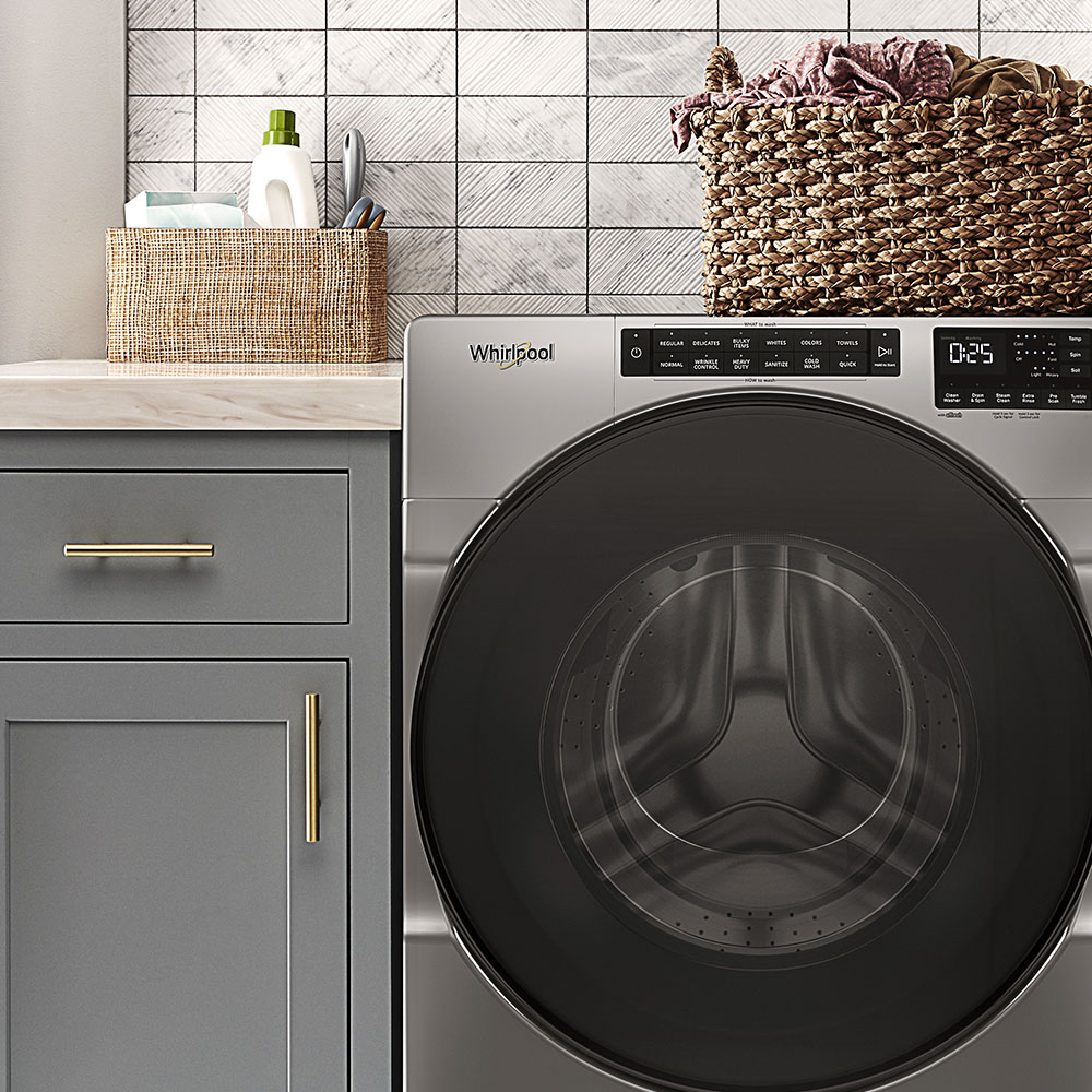 Lavadora Carga Frontal 23kg Cromo 7MWFW6605MC Whirlpool