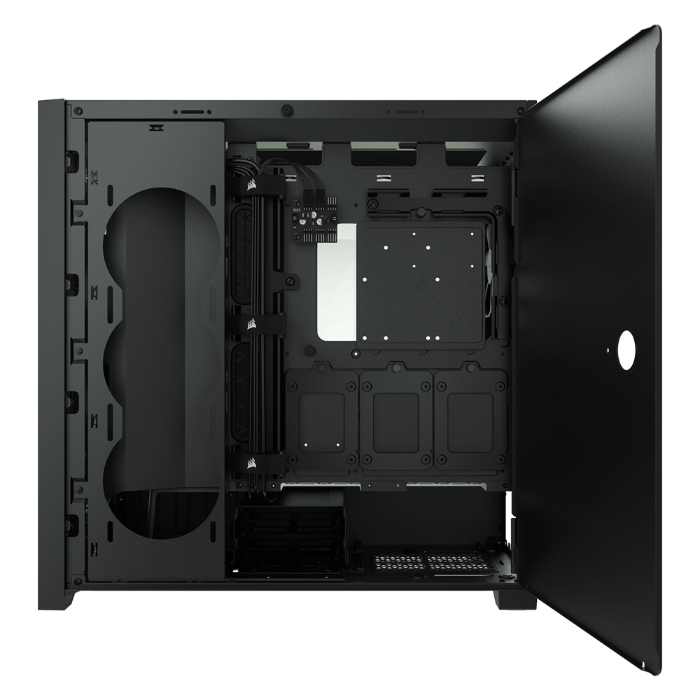 Gabinete Corsair 5000D Airflow Black Cristal Templado USB 3.0 Audio HD 2 Ventiladores 120mm