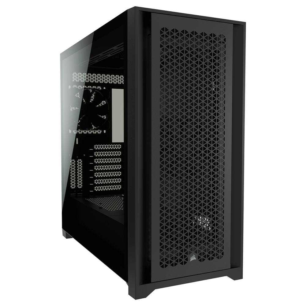 Gabinete Corsair 5000D Airflow Black Cristal Templado USB 3.0 Audio HD 2 Ventiladores 120mm