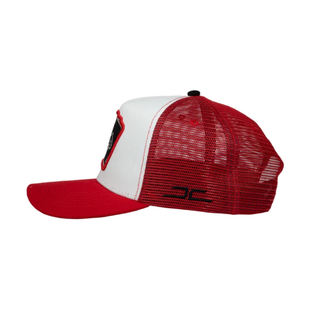  Gorra JC HATS Poker curva rojo unisex 001696