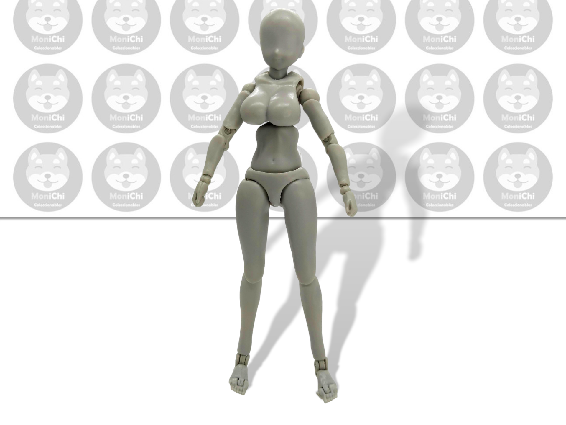 Body Chan Plus Grey Gris Female Mujer Maniqui Figura Dibujo