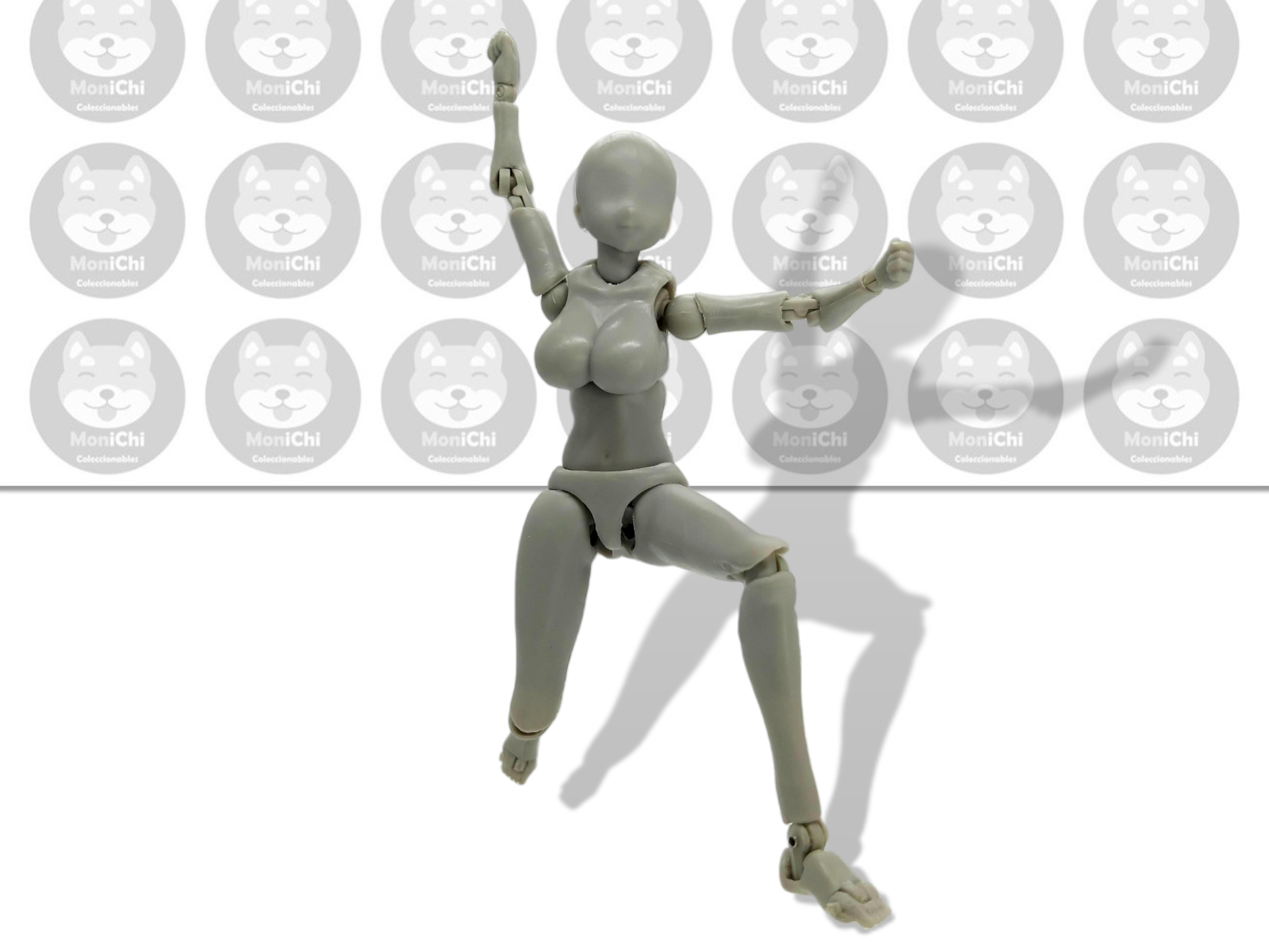 Body Chan Plus Grey Gris Female Mujer Maniqui Figura Dibujo