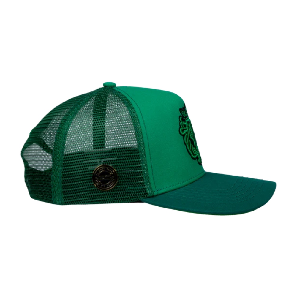  Gorra JC HATS Rey curva verde unisex 001688