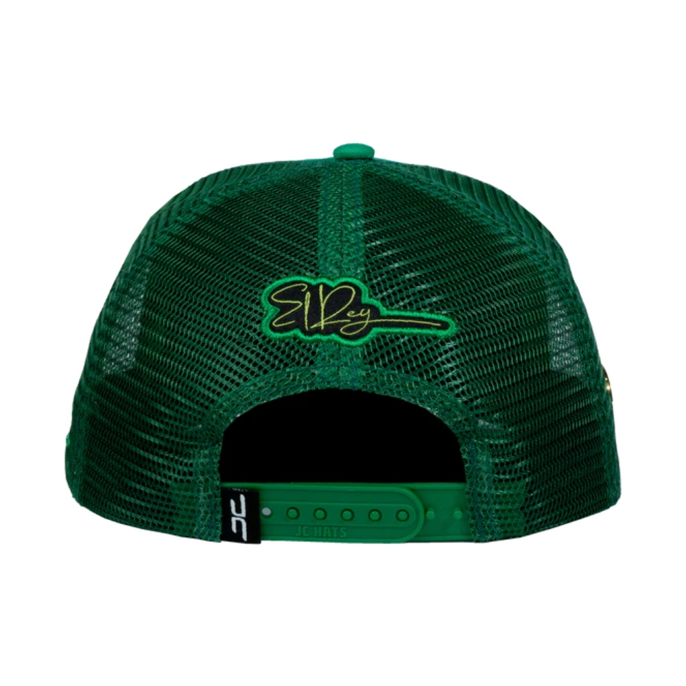  Gorra JC HATS Rey curva verde unisex 001688