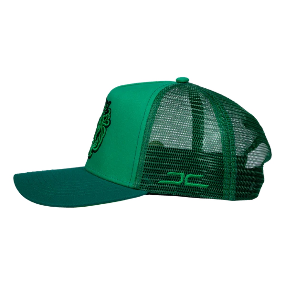 Gorra JC HATS Rey curva verde unisex 001688