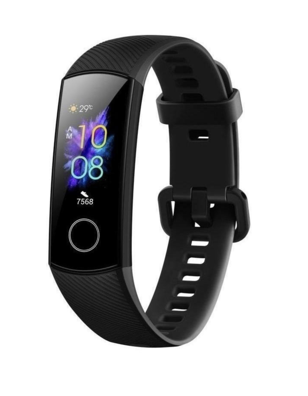 "Smartwatch Honor Band 5 0.95"" caja negra, malla meteorite black de silicona CRS-B19S"