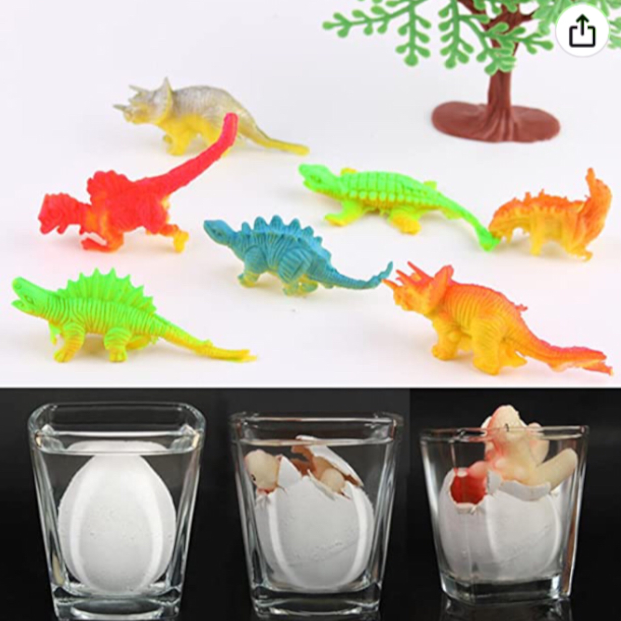 12 Huevo Dinosaurio Crece Agua Económico Juguete Piñata Bolo