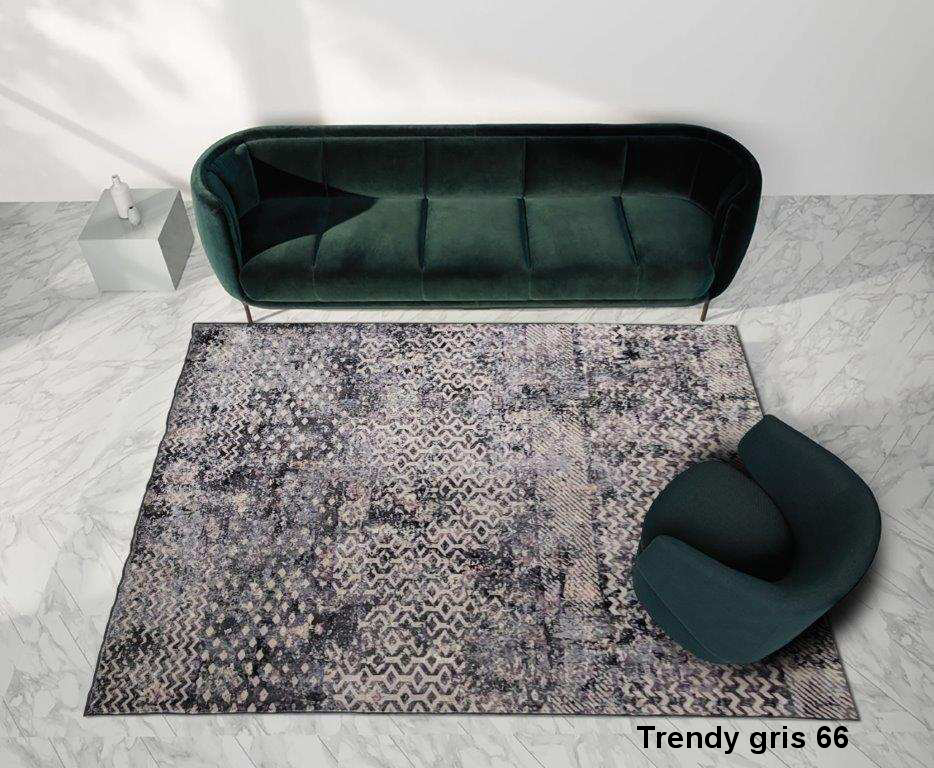 Tapete Grande para Sala Moderno azul naranja beige gris rojo negro de 2.0x3.0mts