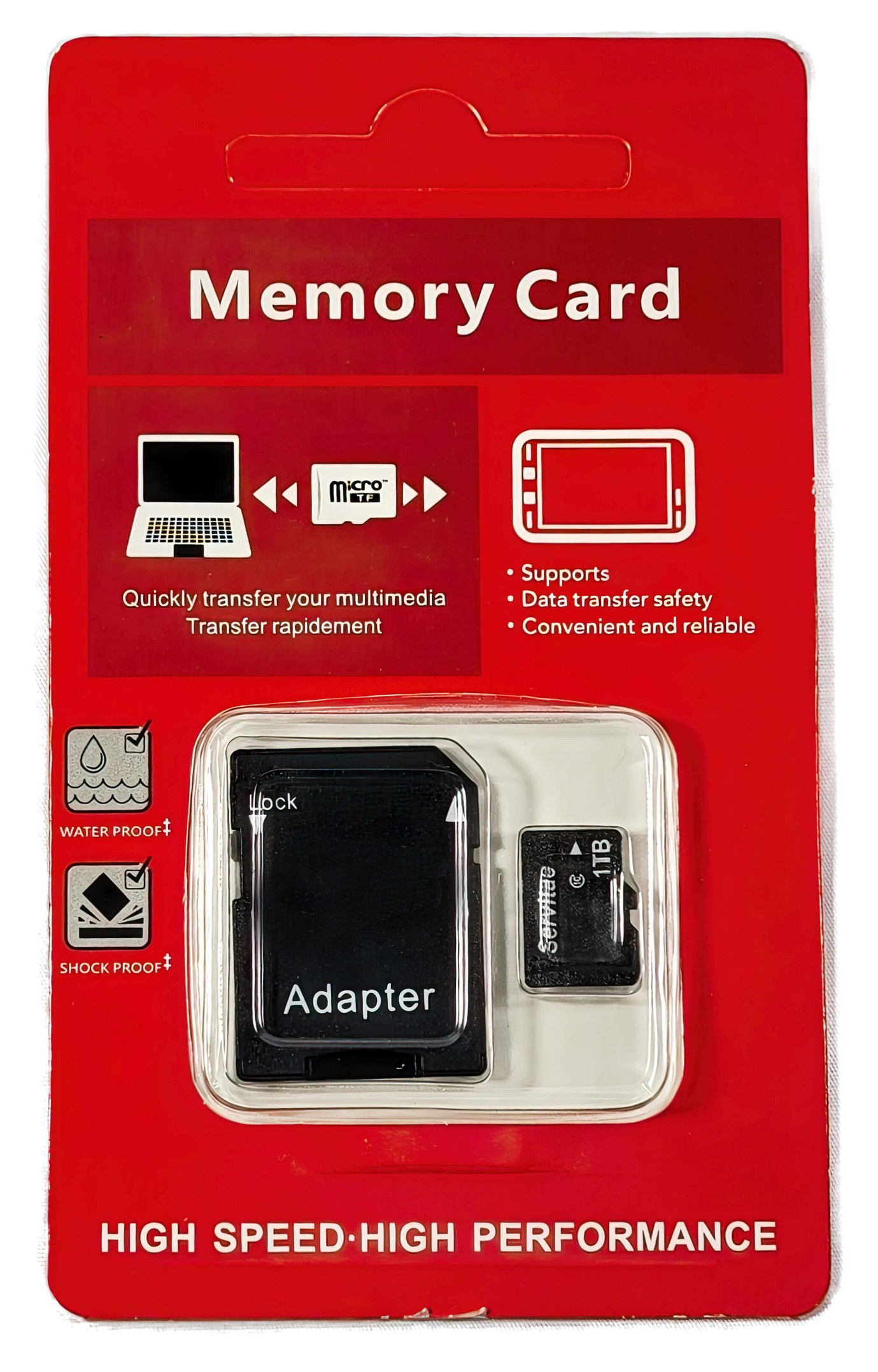 Memoria Micro 1tb Servitae 1 Tera Con Adaptador Para Dispositivos Móviles 