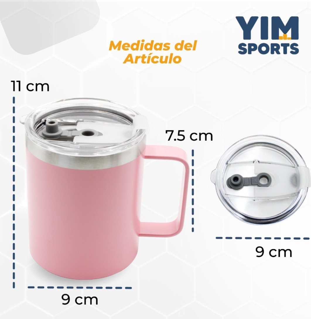 Termo 14oz De Acero Inoxidable Térmico Vaso Para Café 414ml