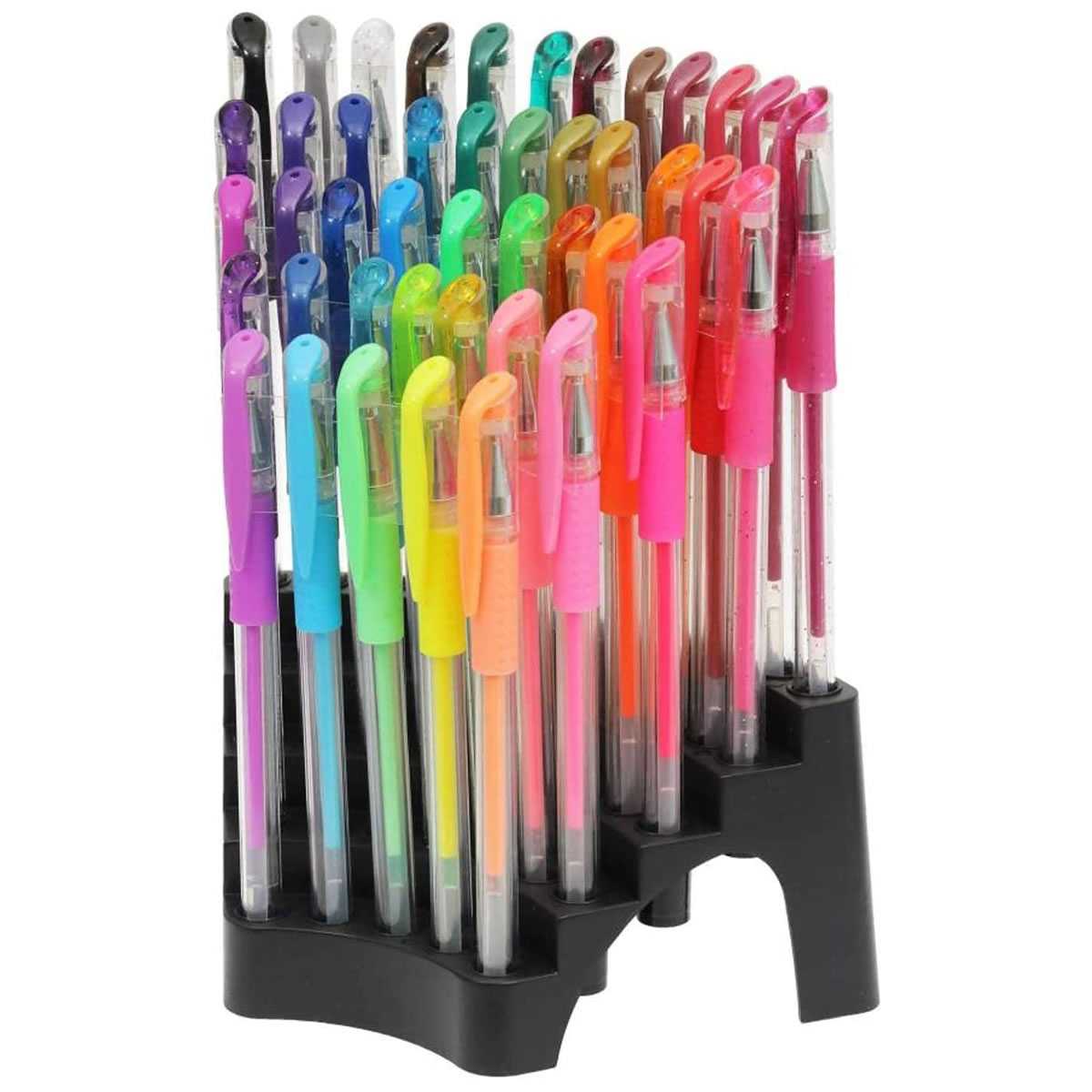 Plumas de Gel de Colores 44 Piezas Best Trading 44PG2SA SMS