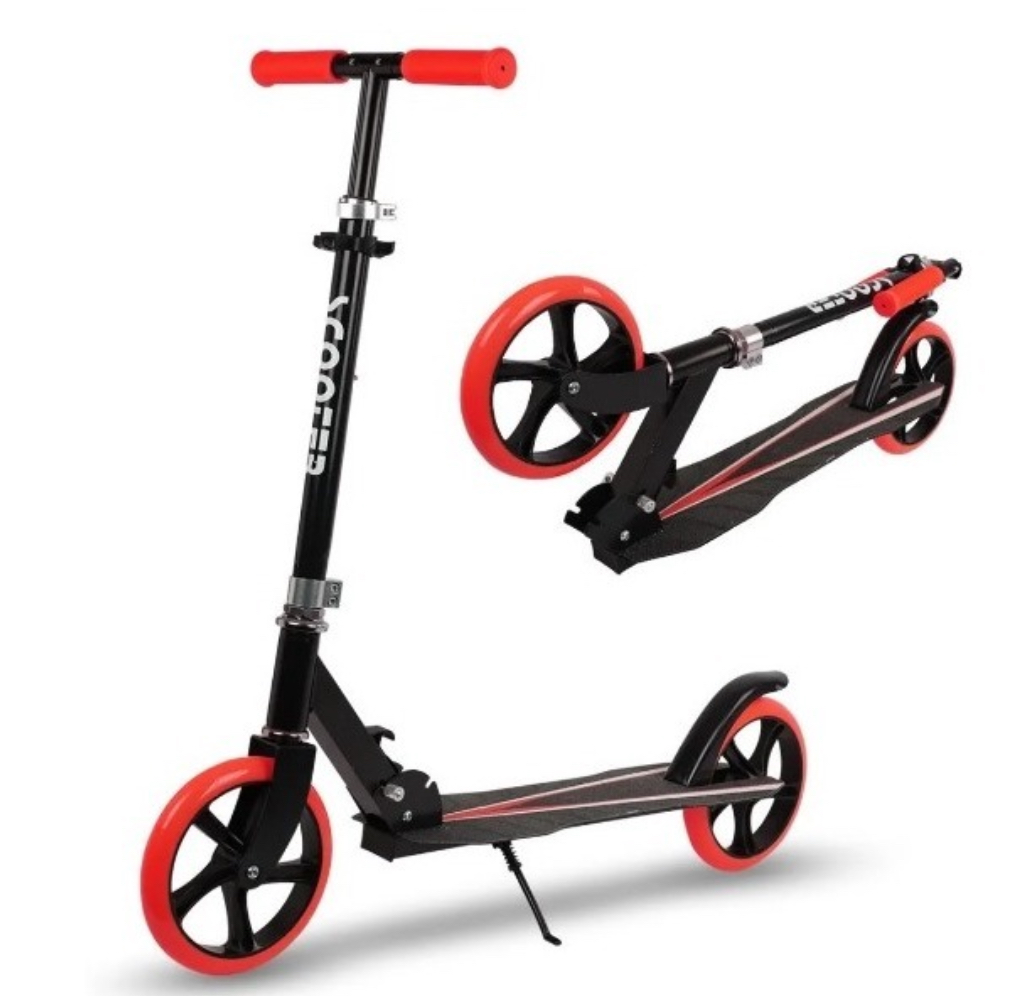Scooter Mono Patin Del Diablo Ajustable Jovenes Adultos Yim Rojo