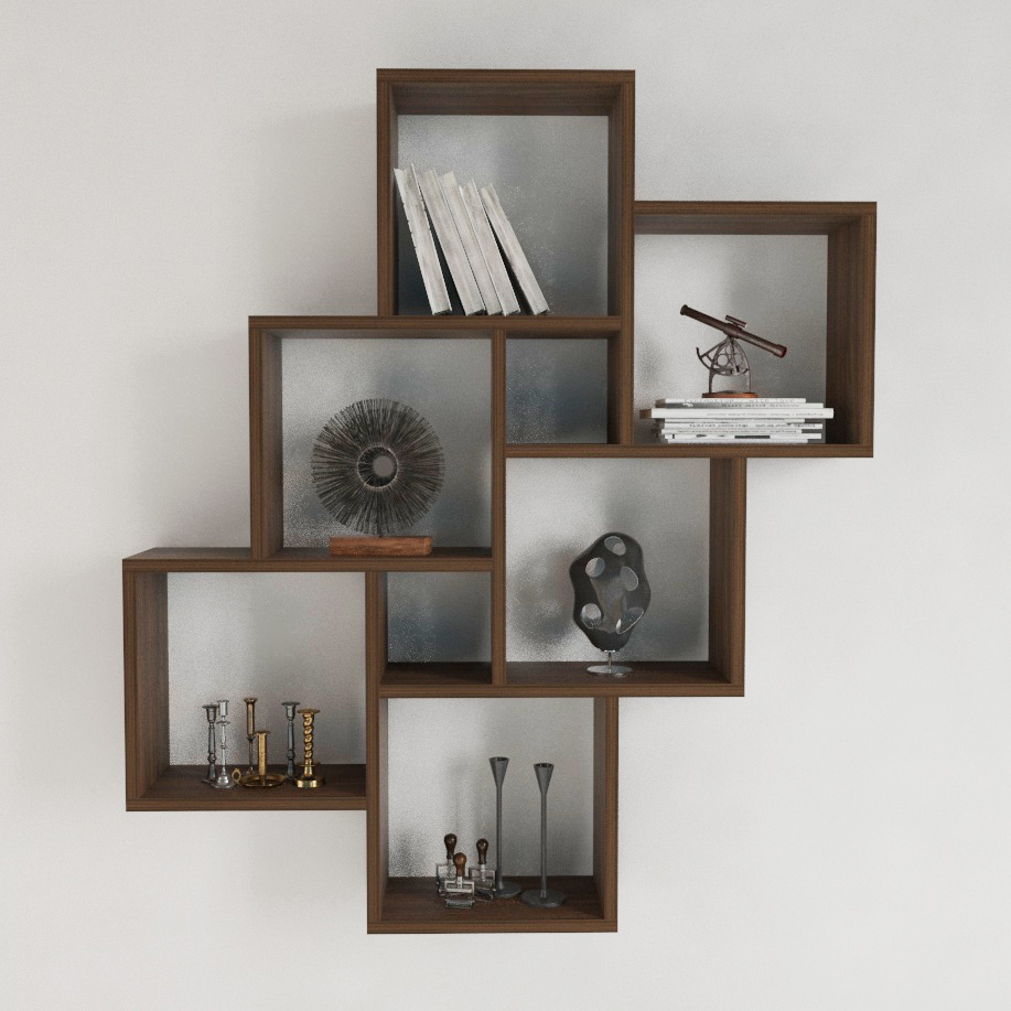 Repisa Flotante Minimalista 6 Cubos Durango