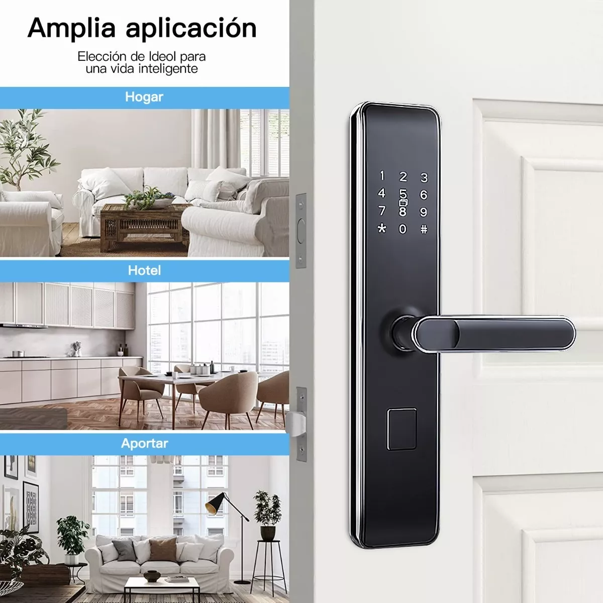 Cerradura Electrónica Inteligente Huella Digital Con App