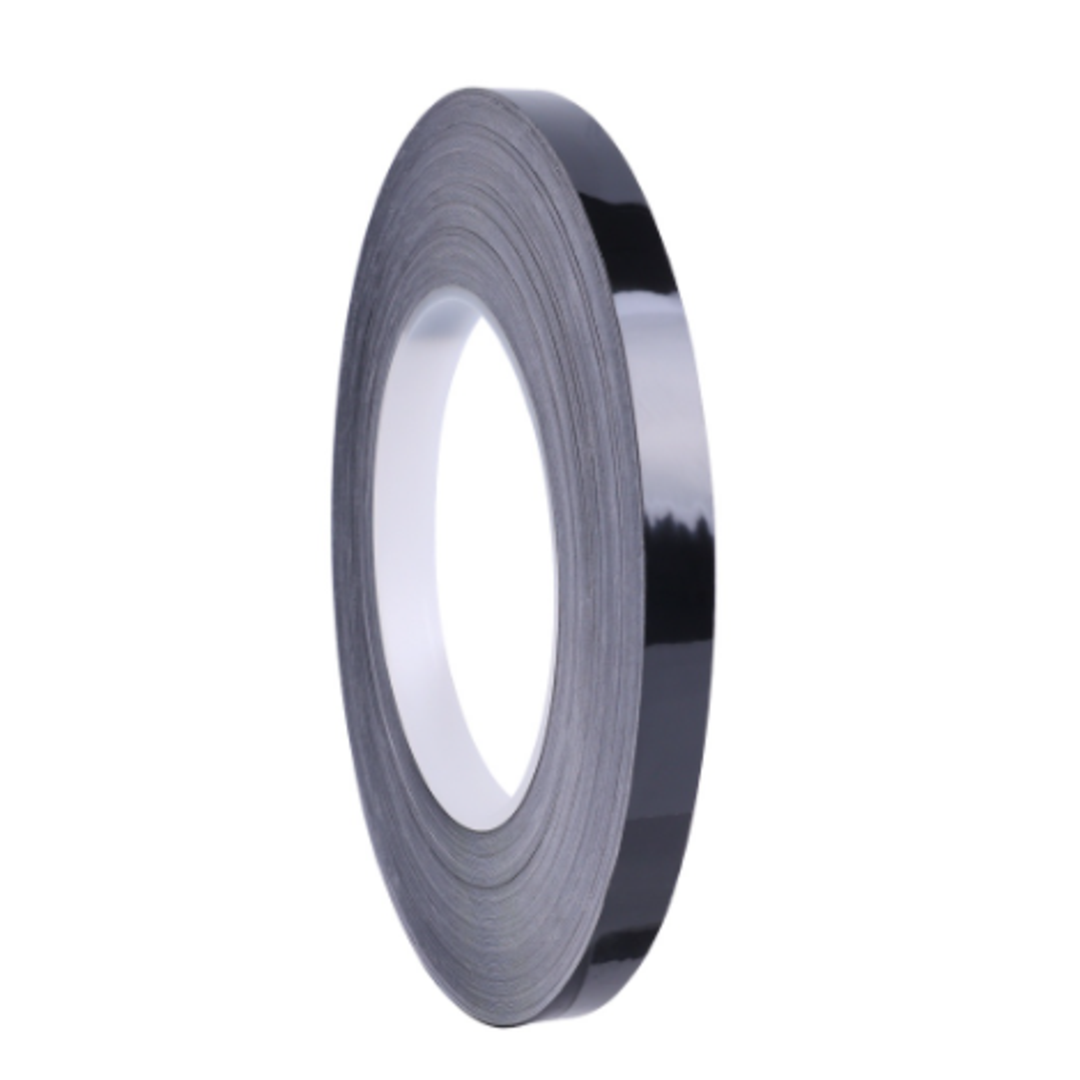 Cinta Decorativa Autoadhesiva Negra 1 cm x 50 m