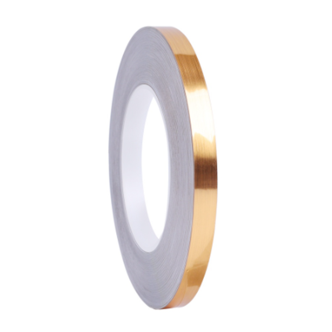 Cinta Decorativa Autoadhesiva Dorada 1 cm x 50 m