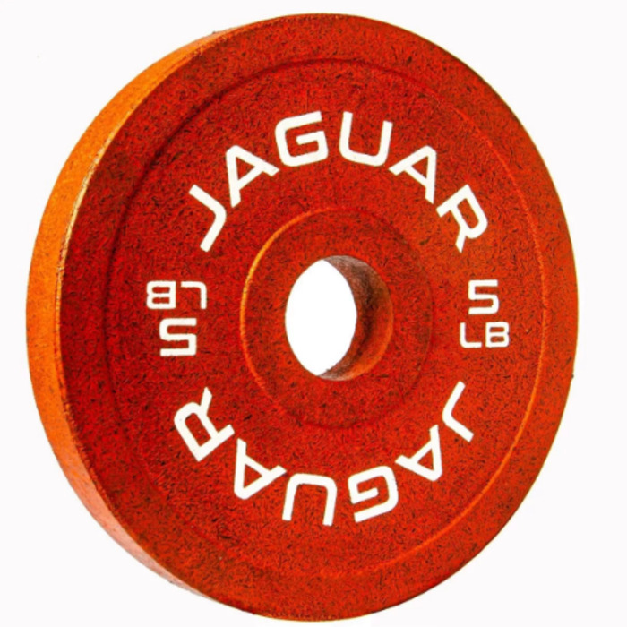BUMPER JAGUAR Par De Discos de Caucho 5 Lbs Crossfit Gym