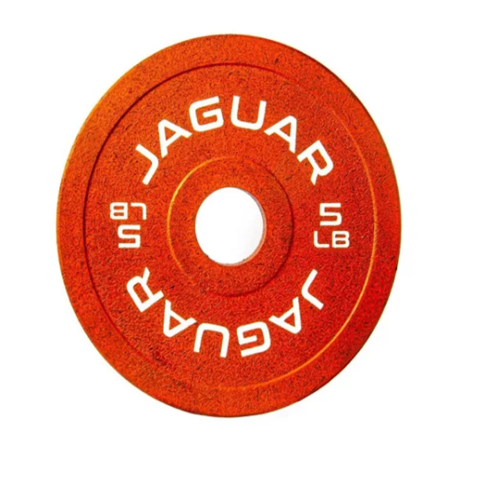 BUMPER JAGUAR Par De Discos de Caucho 5 Lbs Crossfit Gym