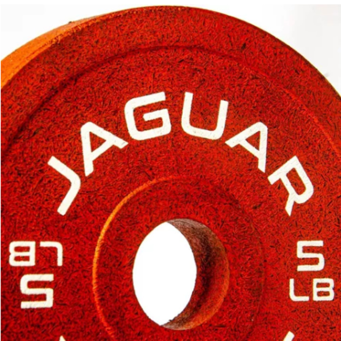 BUMPER JAGUAR Par De Discos de Caucho 5 Lbs Crossfit Gym