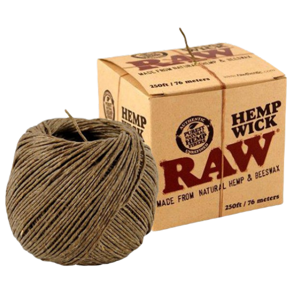 RAW Hemp Wick 76m - Mecha de cáñamo 76m