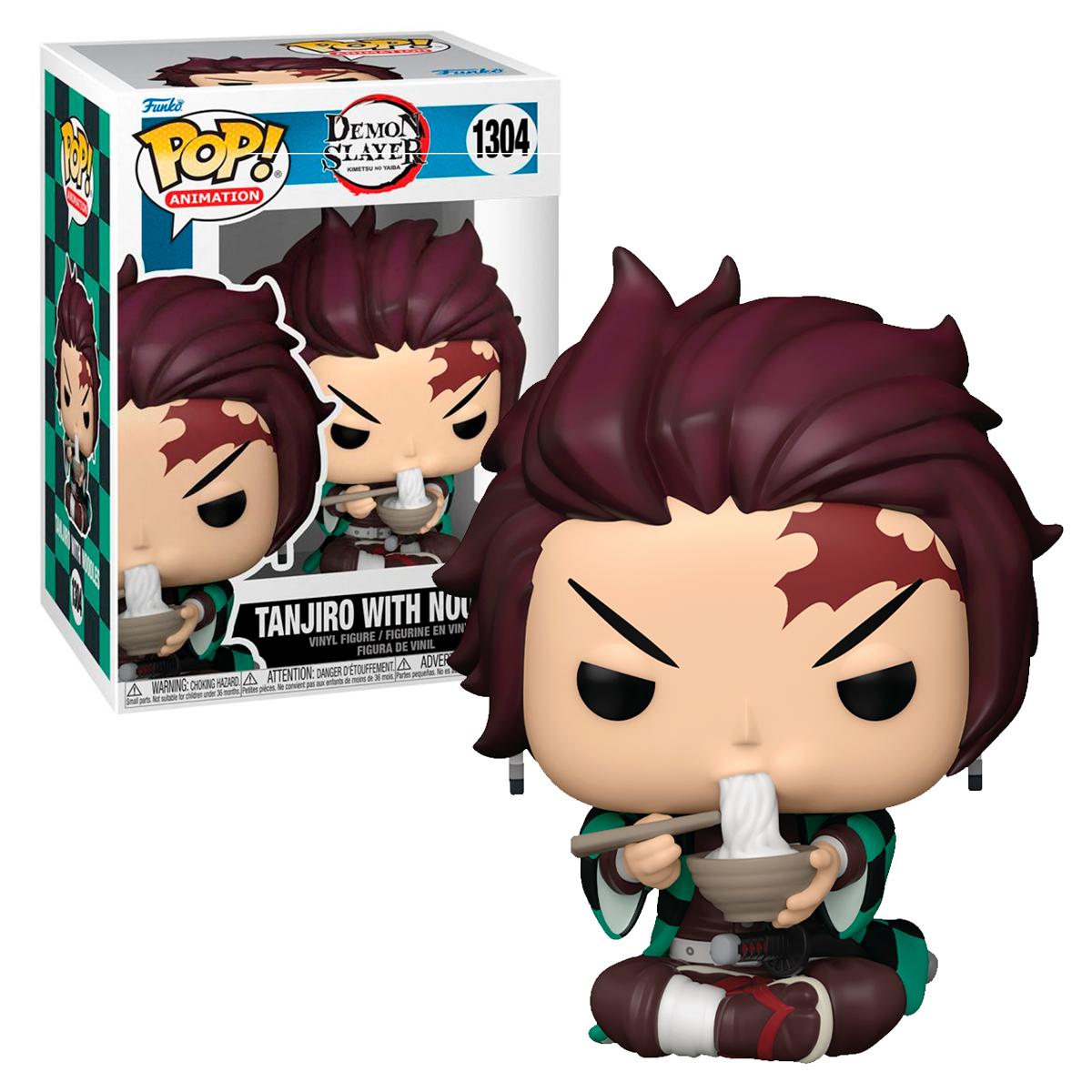 Funko Pop Tanjiro Con Tallarines #1304 Demon Slayer Anime Manga Original