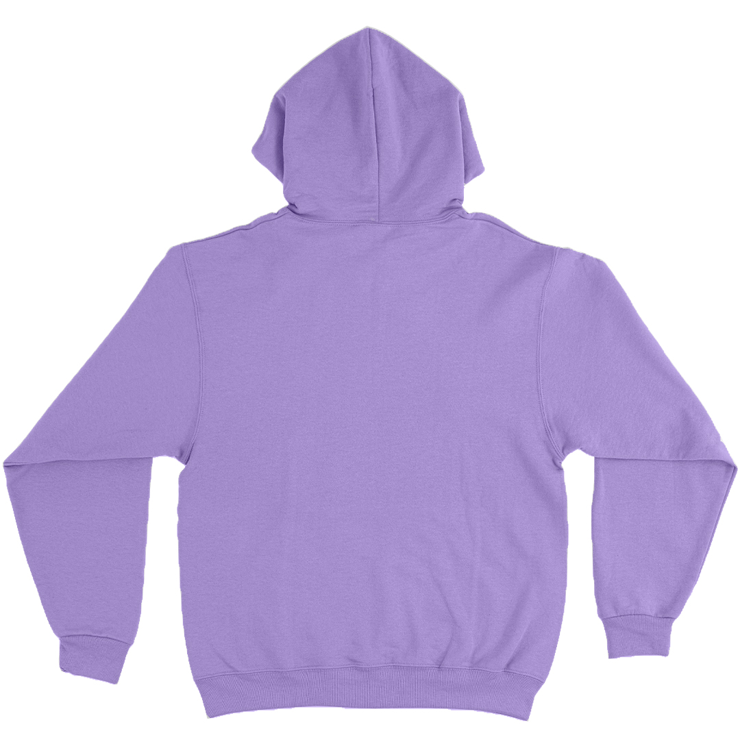 Sudadera Hoodie Lila Con Capucha y Cangurera Para Hombre