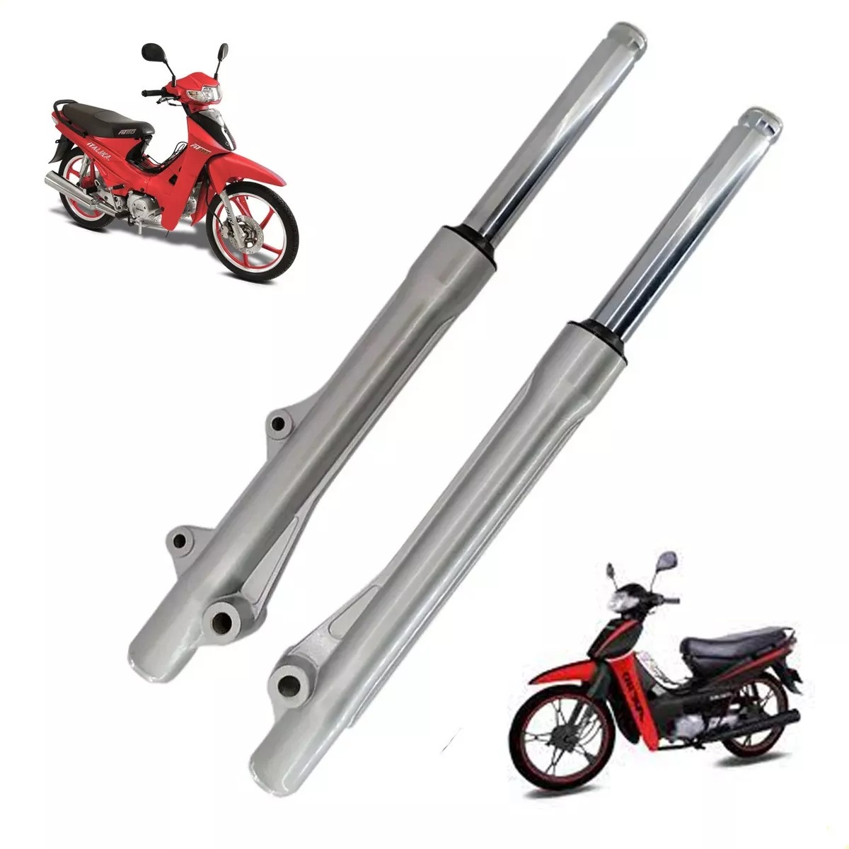 Amortiguadores Delanteros Barras De Suspension Der/Izq At110 Ax110 Gris