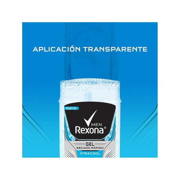 Rexona Xtracool Desodorante Antitranspirante En Gel Para Hombre 80g, 3 Piezas