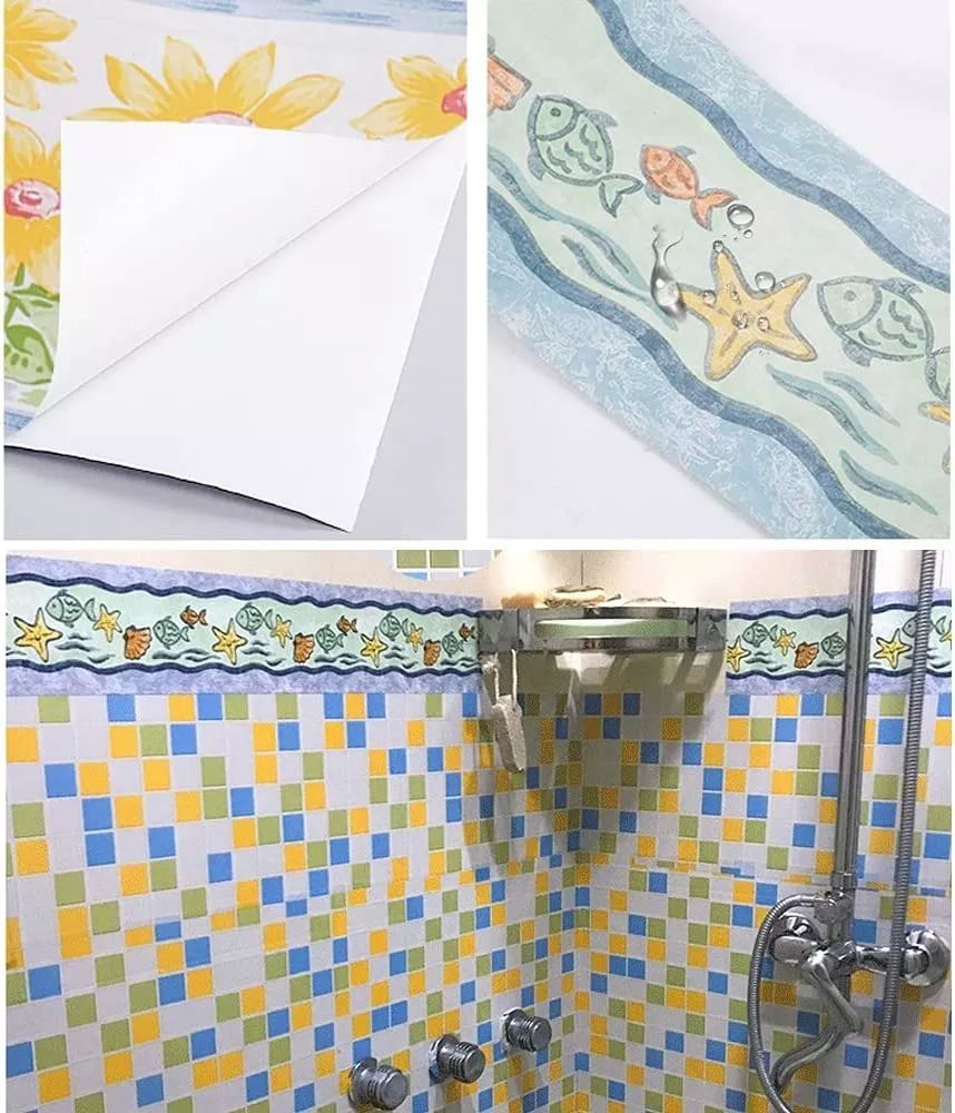 Cenefas Decorativas Auto Adheribles Peces C-03