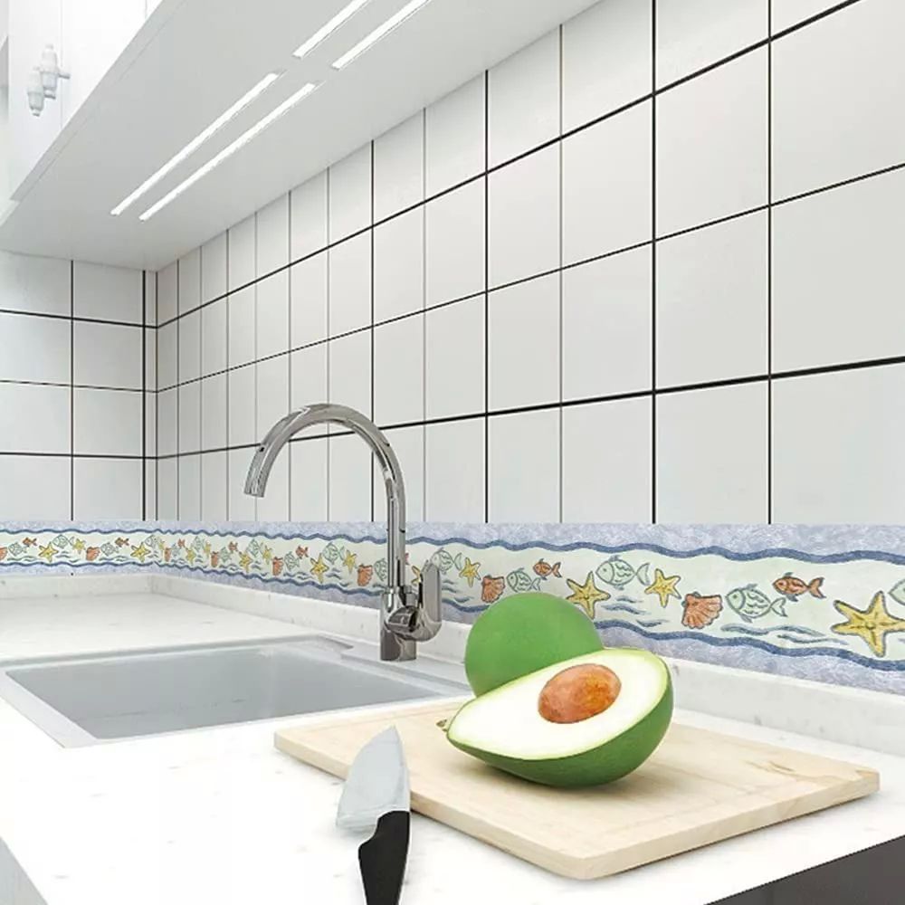 Cenefas Decorativas Auto Adheribles Peces C-03