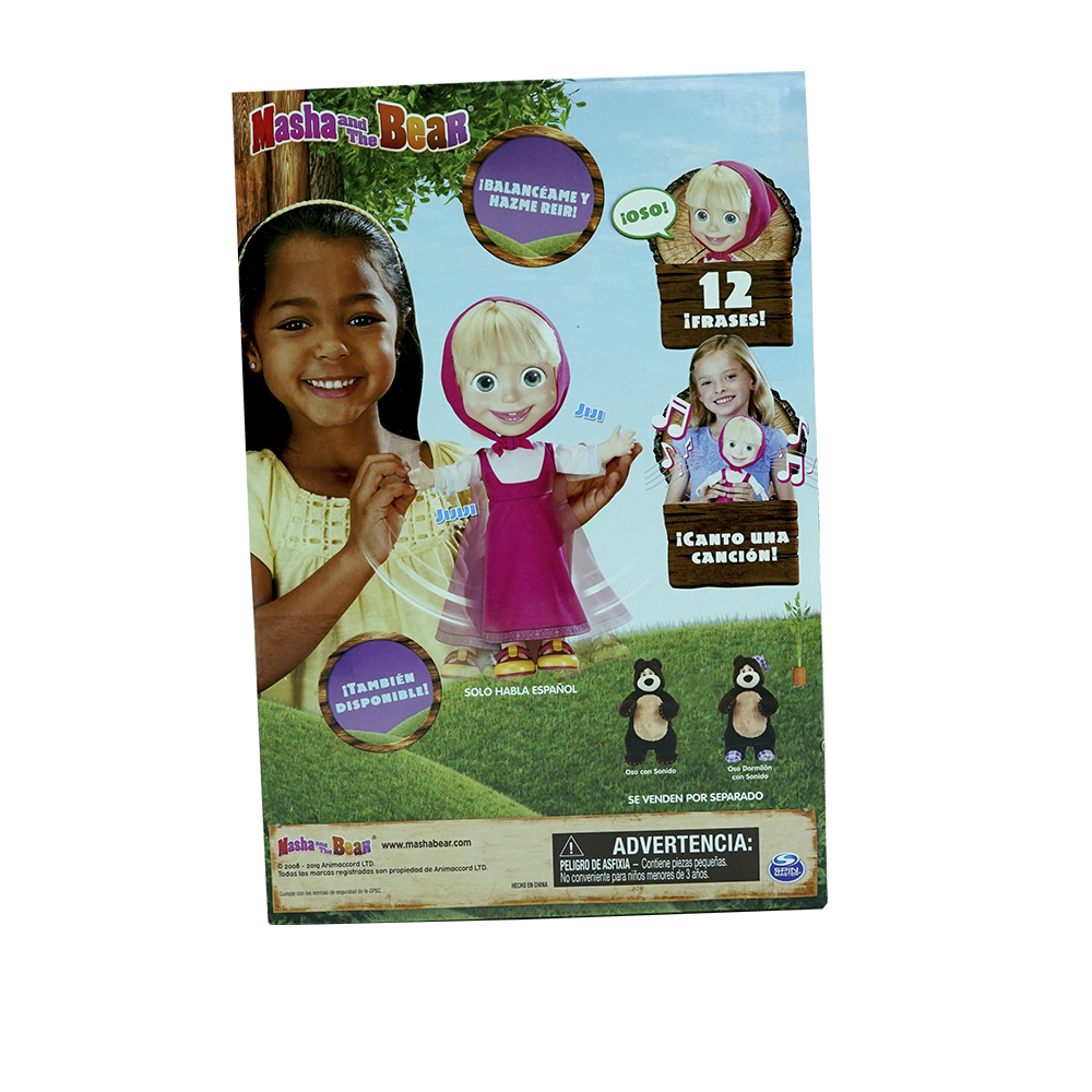 Muñeca Masha Spin Master 6059577 Interactiva 12 Frases