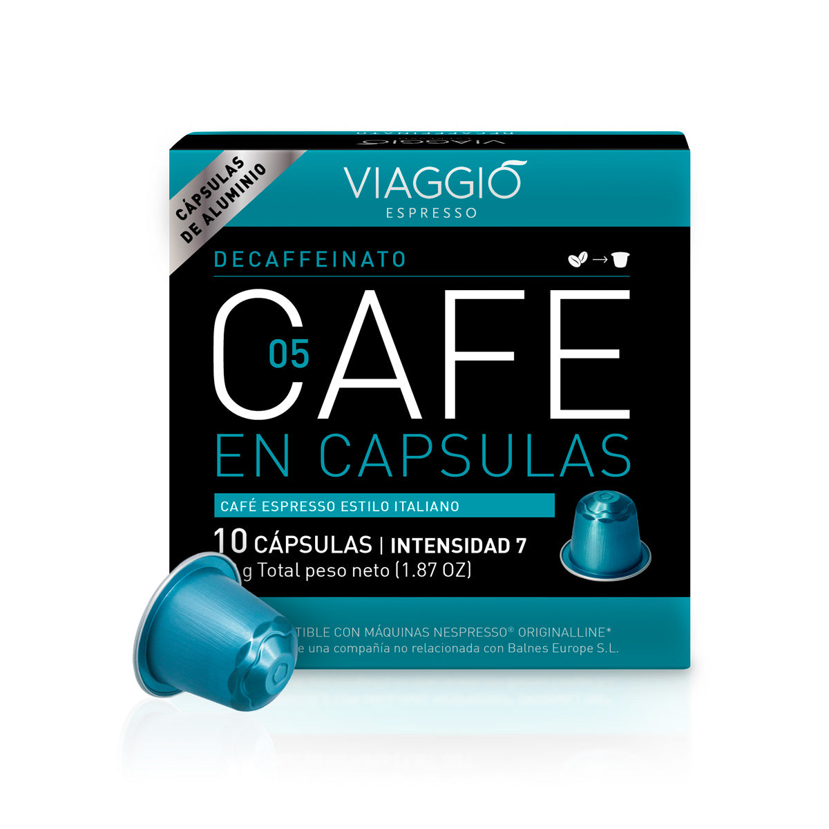 3 PACK CÁPSULAS, DESCAFFEINATO, NESPRESSO, VIAGGIO