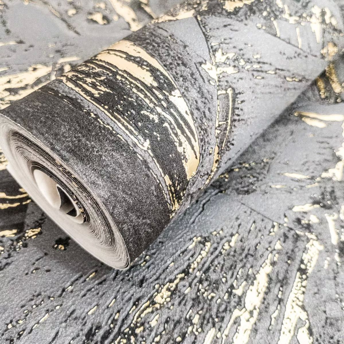 Papel Tapiz Premium Gris/dorado 10mx53cm Tpl02