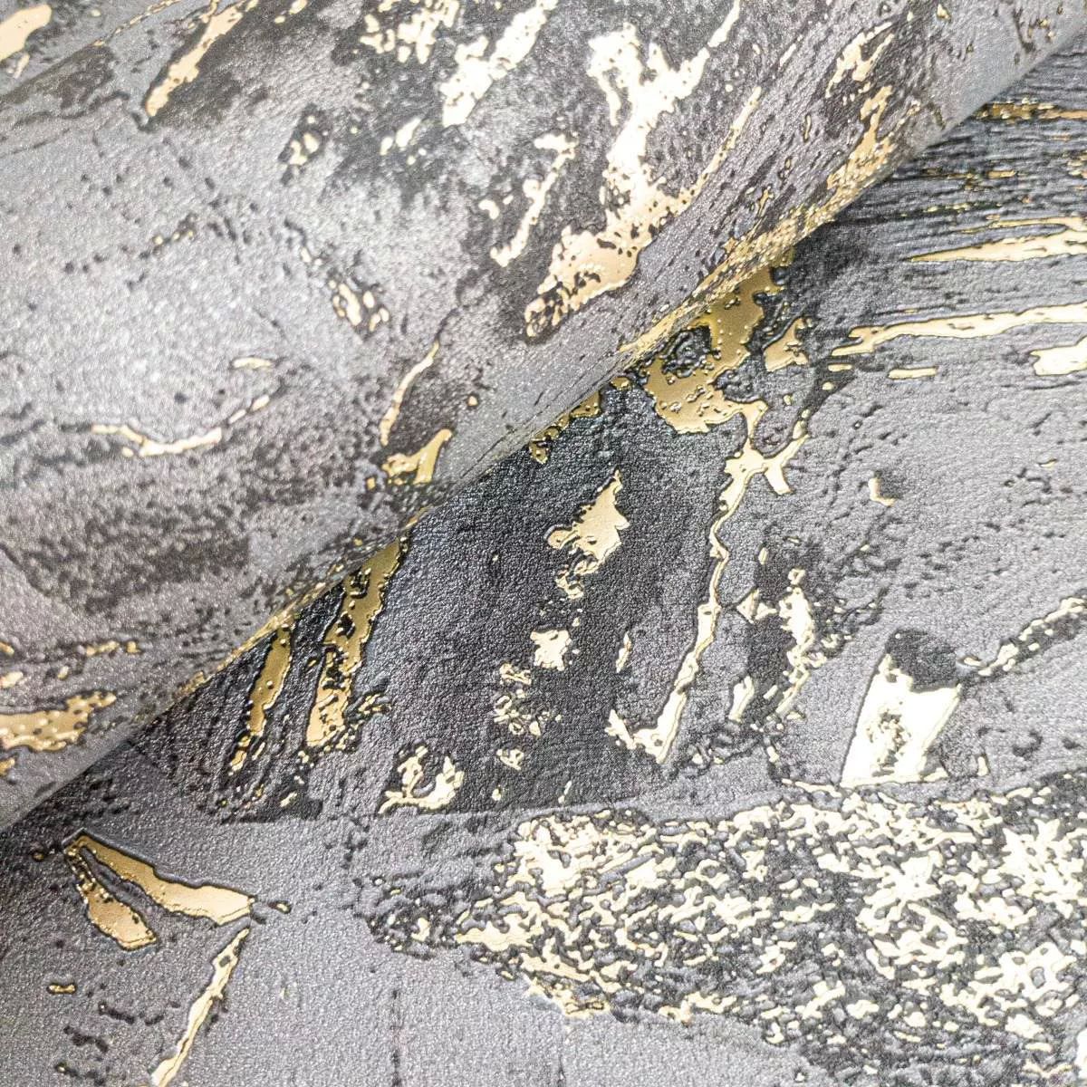 Papel Tapiz Premium Gris/dorado 10mx53cm Tpl02