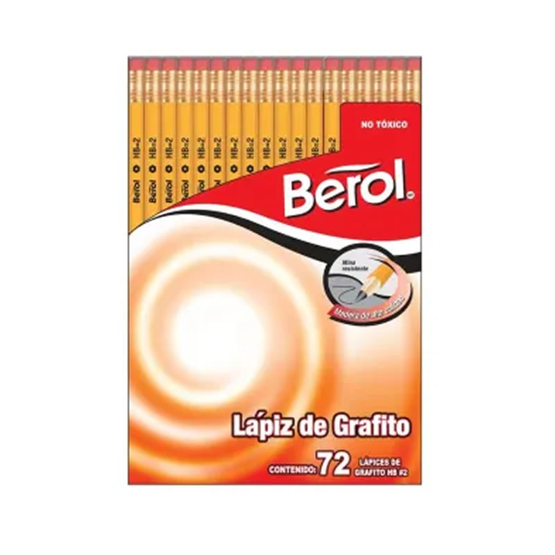 Lápices Número 2 HB Con 72 Piezas Berol Mirado 714083 SMS